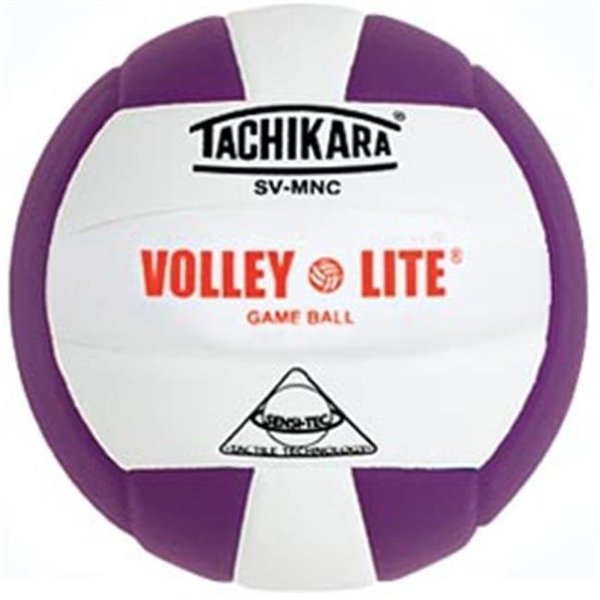 Tachikara Tachikara SVMNC.PRW Volley-Lite Volleyball - Purple-White SVMNC.PRW